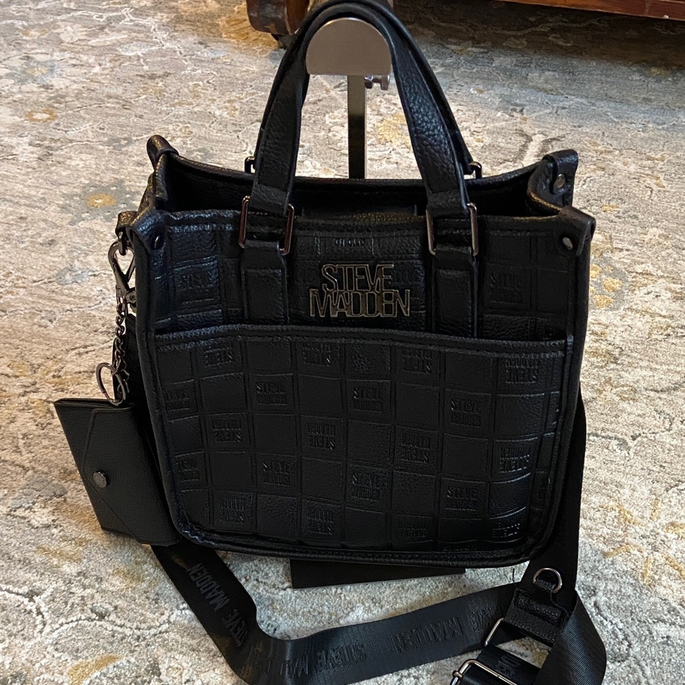 Steve Madden Mini Bsidra Black Crossbody Bag